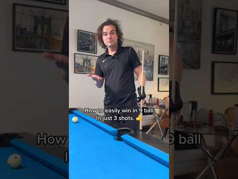 How to Win a 9-Ball Game in 3 Shots #billiards #lifehacks
