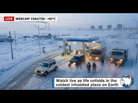 🧊🅻🅸🆅🅴🧊YAKUTSK 24/7⚠️IMPOSSIBLE LIFE❄️Inside the Thick IceFog -50°C🌫️See Why Engines Never Stop Here🥶