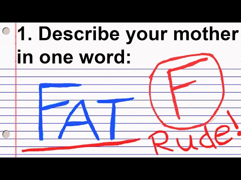 Funniest Kid Test Answers