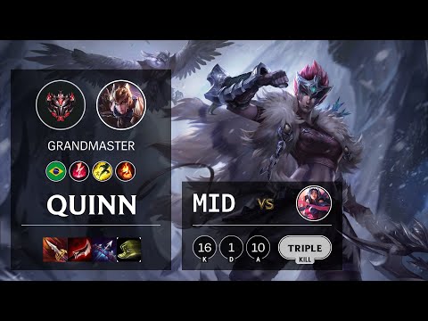 Quinn Mid vs Irelia - BR Grandmaster Patch 10.22
