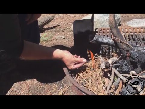 How to Start a Bonfire Using a Flint and Steel Firestarter to Light fires Camping + Patreon Reward