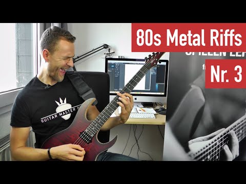 E-Gitarren Riffs lernen - 80s Metal Riffs #3 | Guitar Master Plan