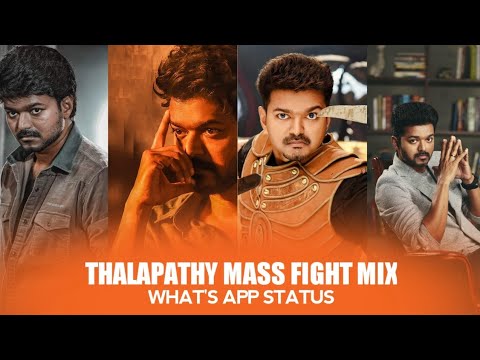 Thalapathy Mass 💥 Fight Mix What'sapp Status 💥