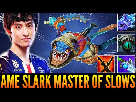 AME Crazy Slark Carry Gameplay - Master Of Slows WIth Diffusal, S&Y, Skadi Build - Dota 2 Highlights