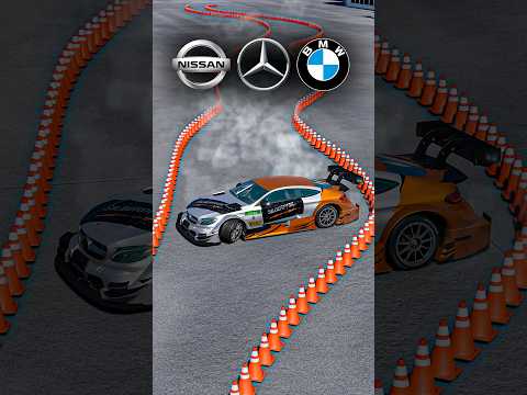 BMW M3 vs MERCEDES AMG vs NISSAN SKYLINE: IMPOSSIBLE DRIFT BETWEEN CONES 🤯