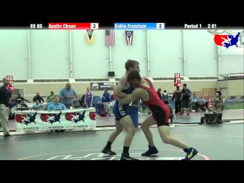 Austin Chaon vs. Gable Frandsen at 2013 ASICS FILA Cadet Nationals - GR