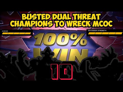 Top 10 Busted Dual-threat champs to wreck MCOC 😱😱😱 – Guaranteed wins!  💯 🏆