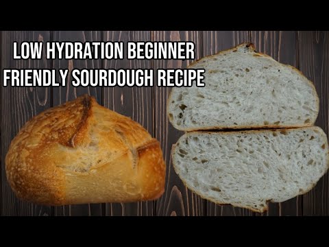 Beginner Friendly Low Hydration Sourdough (68% hydration) No more sticky dough! 