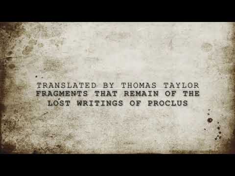 Fragments of the Lost Writings of Proclus