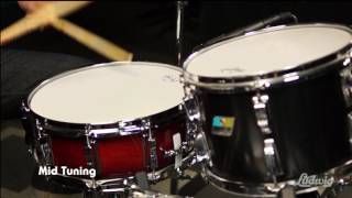 Video thumbnail for 5"x14" Legacy Maple Snare Drum - Red/Black Burst by Ludwig Drums