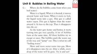 Unit 8. Bubbles in Boiling Water