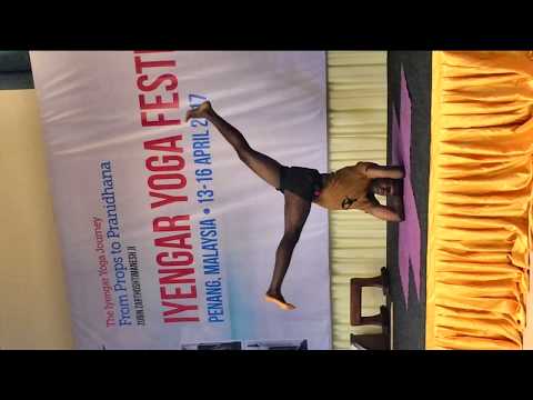 Iyengar Yoga Festival Opening Demonstration by Jayasankar (mobile view)