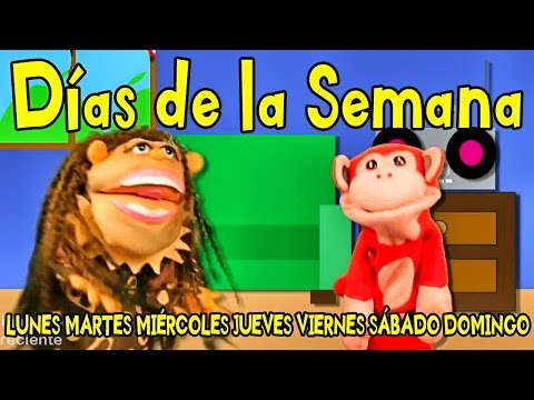 Canciones Infantiles - Los Días de la Semana - El Mono Sílabo - Videos para Niños #