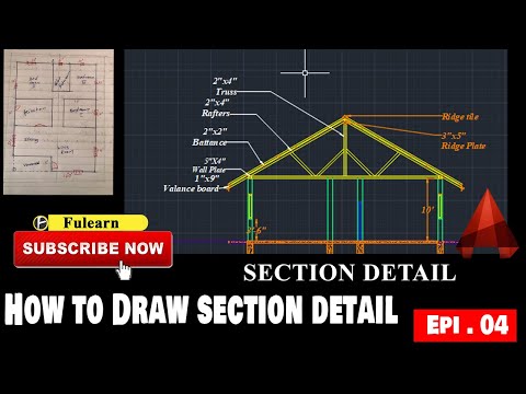 How to Draw Section Details for a House