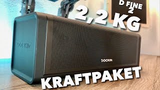 2,2 Kg Bluetooth Lautsprecher Kraftpaket -  DOCKIN D FINE 2 im Test REVIEW