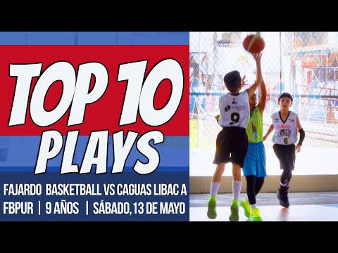 Fajardo Basketball vs Caguas Libac A, Top 10 Plays 🏆 Torneo FBPUR - Liga Mini, Sábado 13 mayo 2023