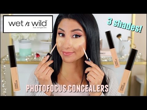 NEW Wet N' Wild PhotoFocus Concealers! Demo + Review