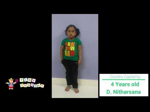 Country Names by Nitharsana | Tiny Teddies | #TTTalentSeries