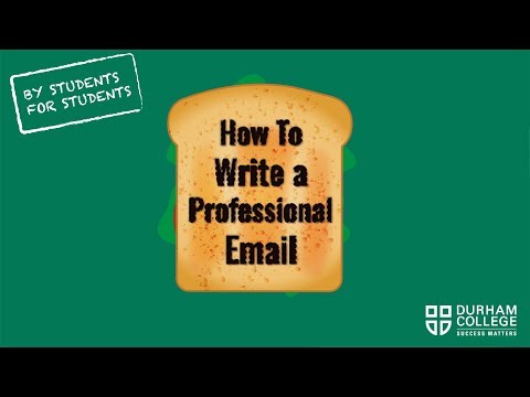 How To Write a Professional Email | For Students, By Students