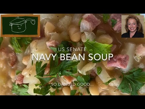 The Classic U.S. Senate Navy Bean Soup - Perfect, Comforting Make Ahead Meal Prep Dinner