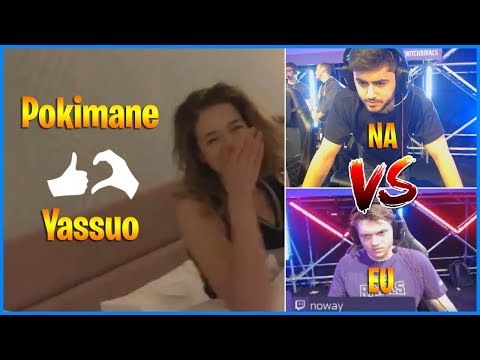 Pokimane appears in Yassuo's room | Twitch Rivals NA vs EU | LoL Daily Moments Ep 418
