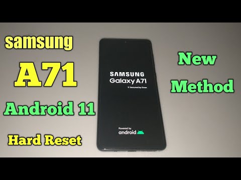 Samsung A71 Hard Reset Android 11