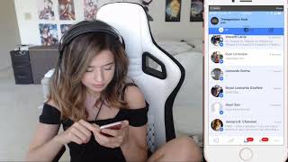POKIMANE SHOW HIS PHONE IN STREAM