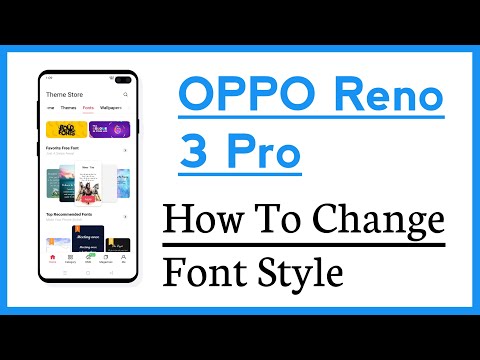 OPPO Reno 3 Pro How To Change Font Style