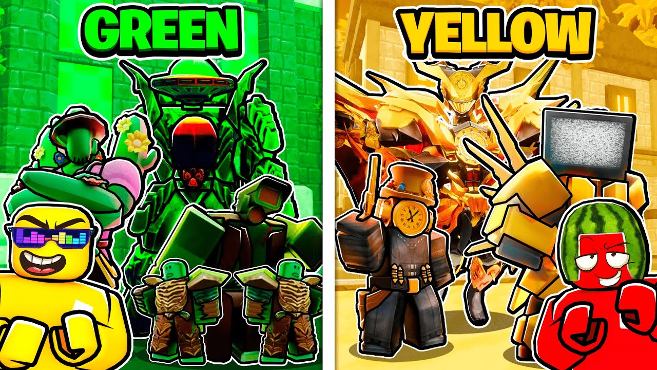 ONLY ONE COLOR In Toilet Tower Defense