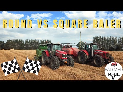 BALING STRAW - ROUND VS SQUARE BALER | HARVEST 2023