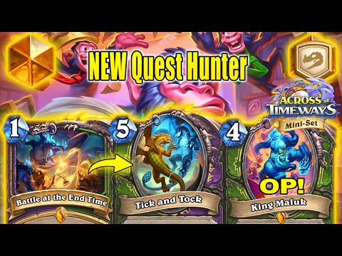 NEW Quest Hunter Deck Battle at the End Time is Very Fun! Across the Timeways Mini-Set | Hearthstone