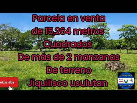 VENTA DE PARCELA DE MÁS DE 2 MANZANAS DE TERRENO EN HACIENDA MONTEMARIA JIQUILISCO USULUTAN 