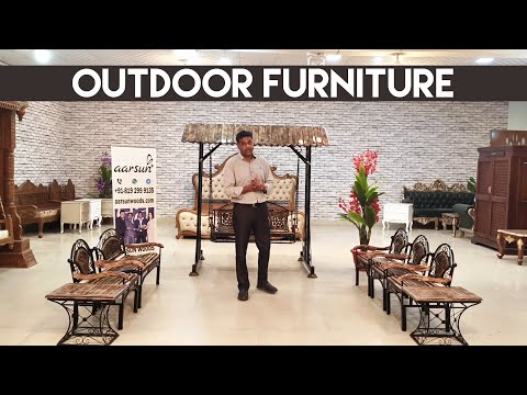 Enhance Garden with Wrought Iron Swing & Mango Chair Video