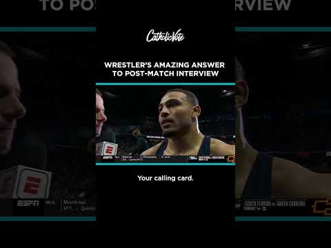 Wrestler's Amazing Answer to Post-Match Interview