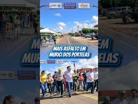 Em Murici dos Portelas, entregando a rodovia PI-307 totalmente restaurada