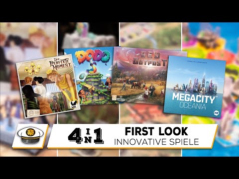 4 Innovative Spiele 🎲 2x tolle Familienspiele, 1x Kenner-Kracher & 1x Durchgefallen