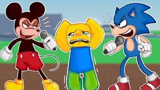 RAP BATTLING as MICKEY and SONIC on ROBLOX VOICE CHAT MQDEFAULT Thumbnail