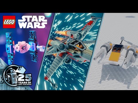 Flights and Fights Compilation | The LEGO® STAR WARS™ 25-Second Film Festival
