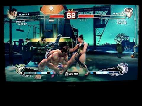 SSF4: lyte edge (Chun Li) vs Gutabo (Honda) - GAF XBL 3 vs 3 Team Tourney - Set 1