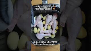 Download lagu Airfryer chicken legs 🍗 with whole potatoes 🥔 #airfryer mp3
