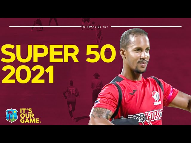 Super50 2021 Highlights | Lendl Simmons Hits Ton! | Winward Islands v Trinidad & Tobago Red Force