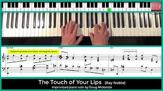 The Touch Of Your Lips - jazz piano tutorial