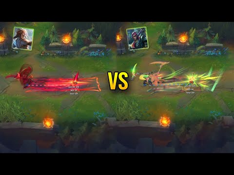 Heartsteel Kayn vs Nightbringer Kayn Skin Comparison - League of Legends