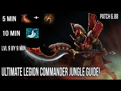 Ultimate Legion Commander Jungle Guide! | Patch 6.88 | 10 min Blink!