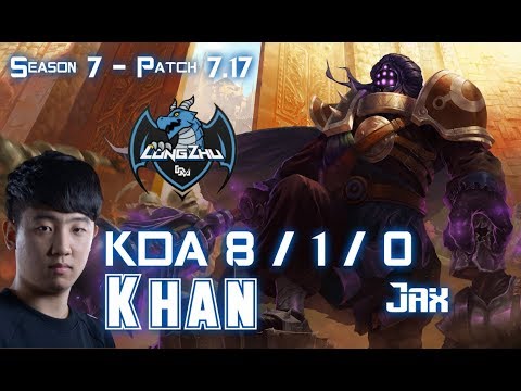 LZ Khan JAX vs CHO'GATH Top - Patch 7.17 KR Ranked
