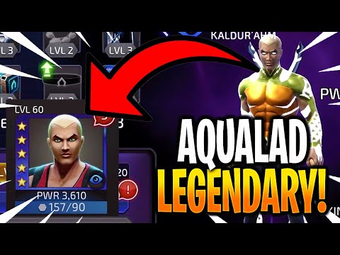 *NEW* AQUALAD LEGENDARY RANK UP & GAMEPLAY! - DC Legends
