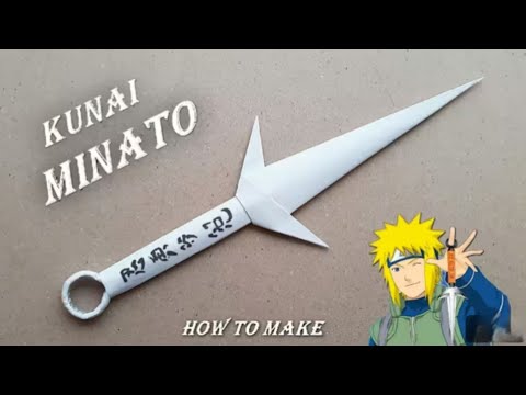 MAKING MINATO KUNAI FROM PAPER -(how to make a paper kunai)