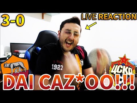 DAI CAZ*OOOOOOOOOOO!!! Roma-CSKA Mosca 3-0 [LIVE REACTION]