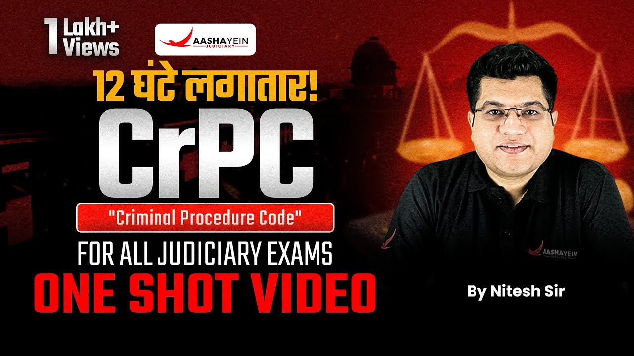 CrPC One Shot | Criminal Procedure Code 1973 Explained | By Nitesh Sir | For All Judiciary Exams