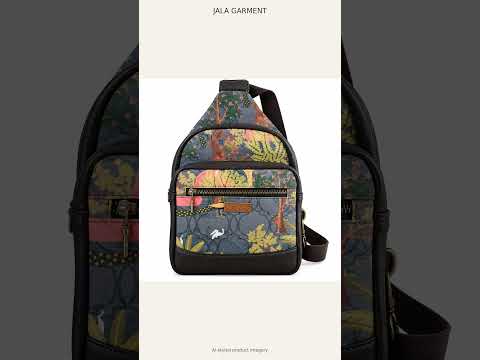 Handmade Botanical Print Crossbody Sling Bag – JALA GARMENT video 4